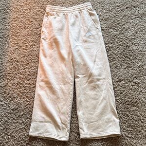 Girls Beige Nike Sweatpants Size L
